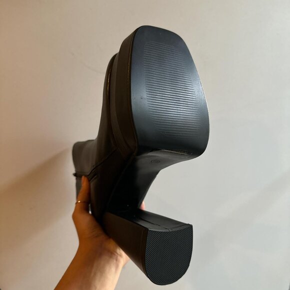 Black Platform Boots / Booties - Picture 3 of 3